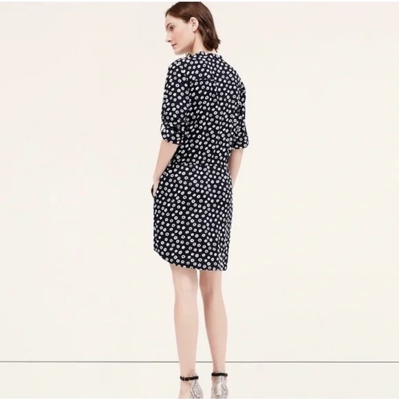 Loft shirt dress with abstract polka dot print - Picture 2 of 11